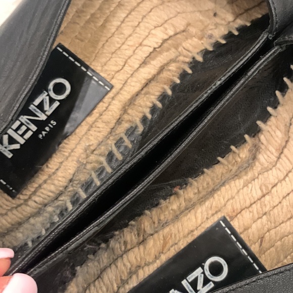 Kenzo Leather Tiger Black Flat Espadrilles - Picture 7 of 16
